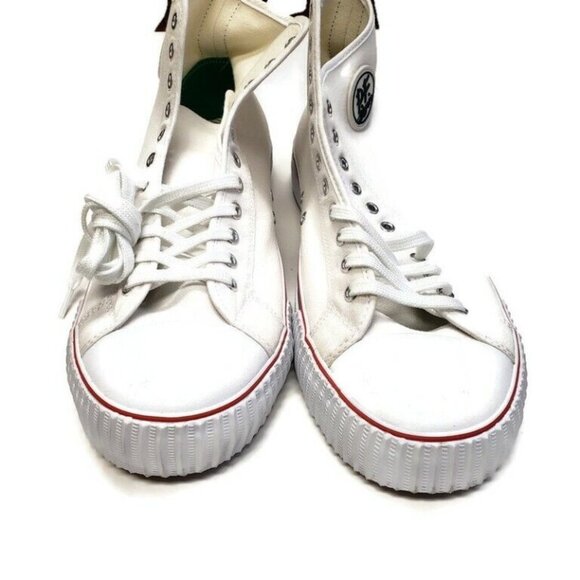 PJ Flyers By New Balance Mens Center Hi Fashion Canvas Sneakers White Size 17 - Picture 8 of 10